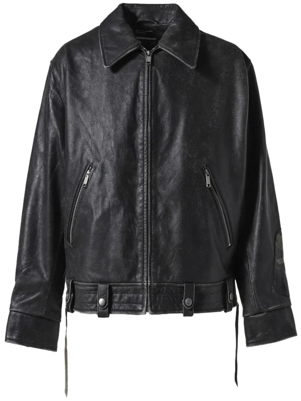 ENFANTS RICHES DEPRIMES Distressed Pianist Aviator Jacket