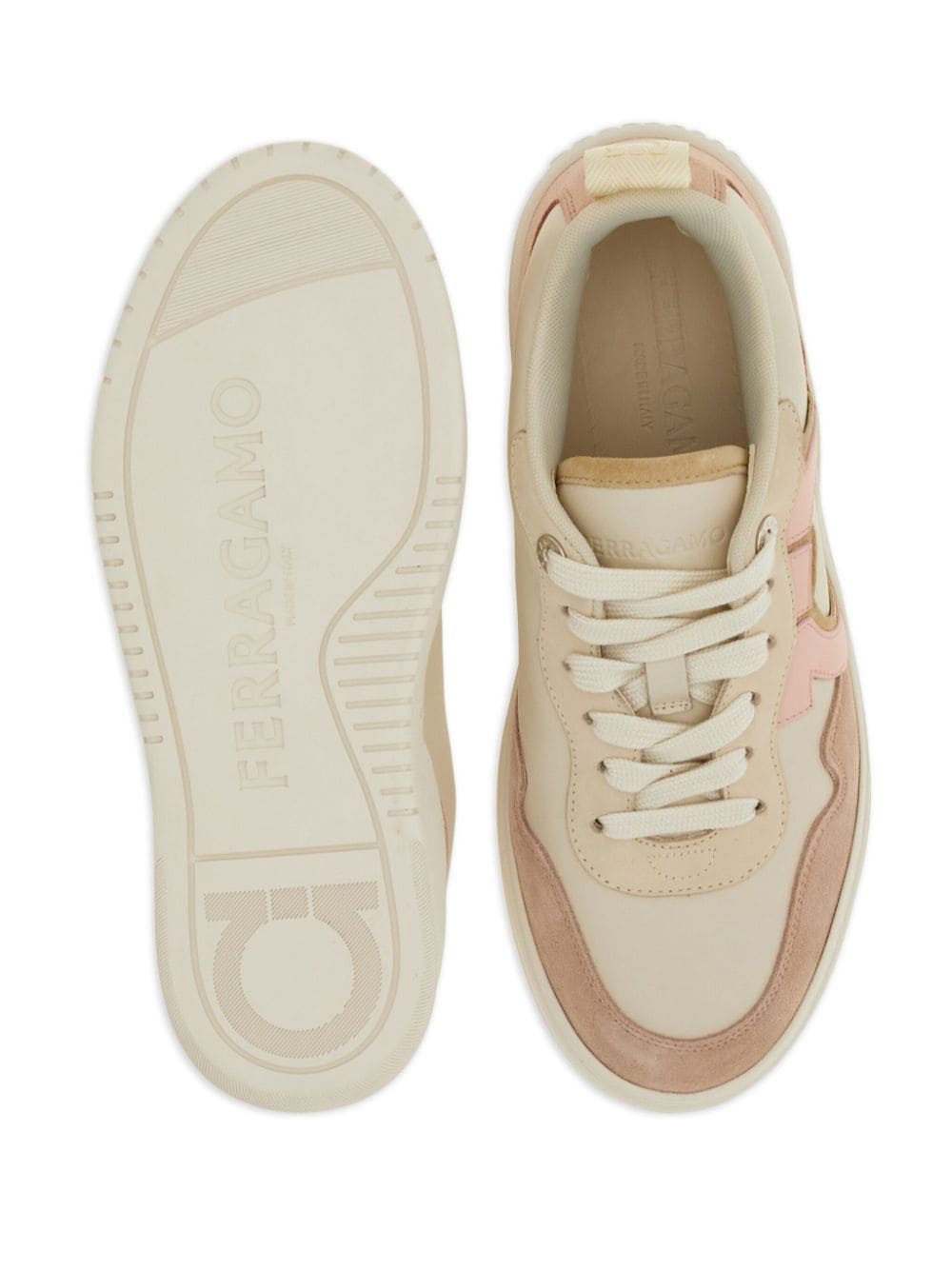 Ferragamo Gancini Hook Leather Sneaker for Women