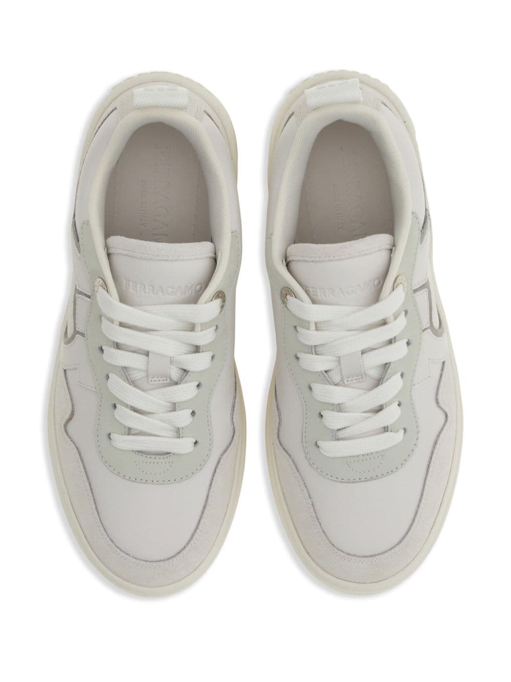Ferragamo Gancini Hook Leather Sneakers for Women