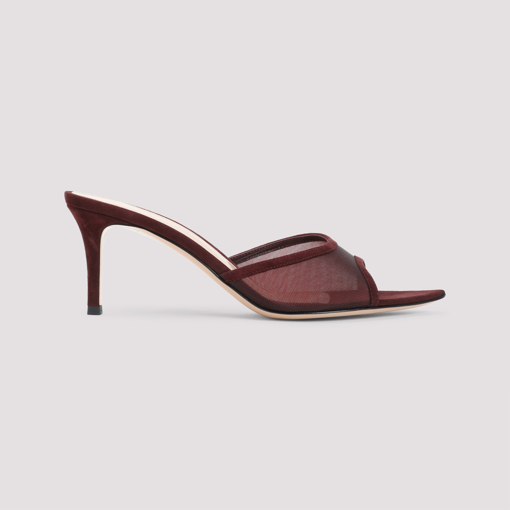 GIANVITO ROSSI Elle 70 Flat Suede Mules
