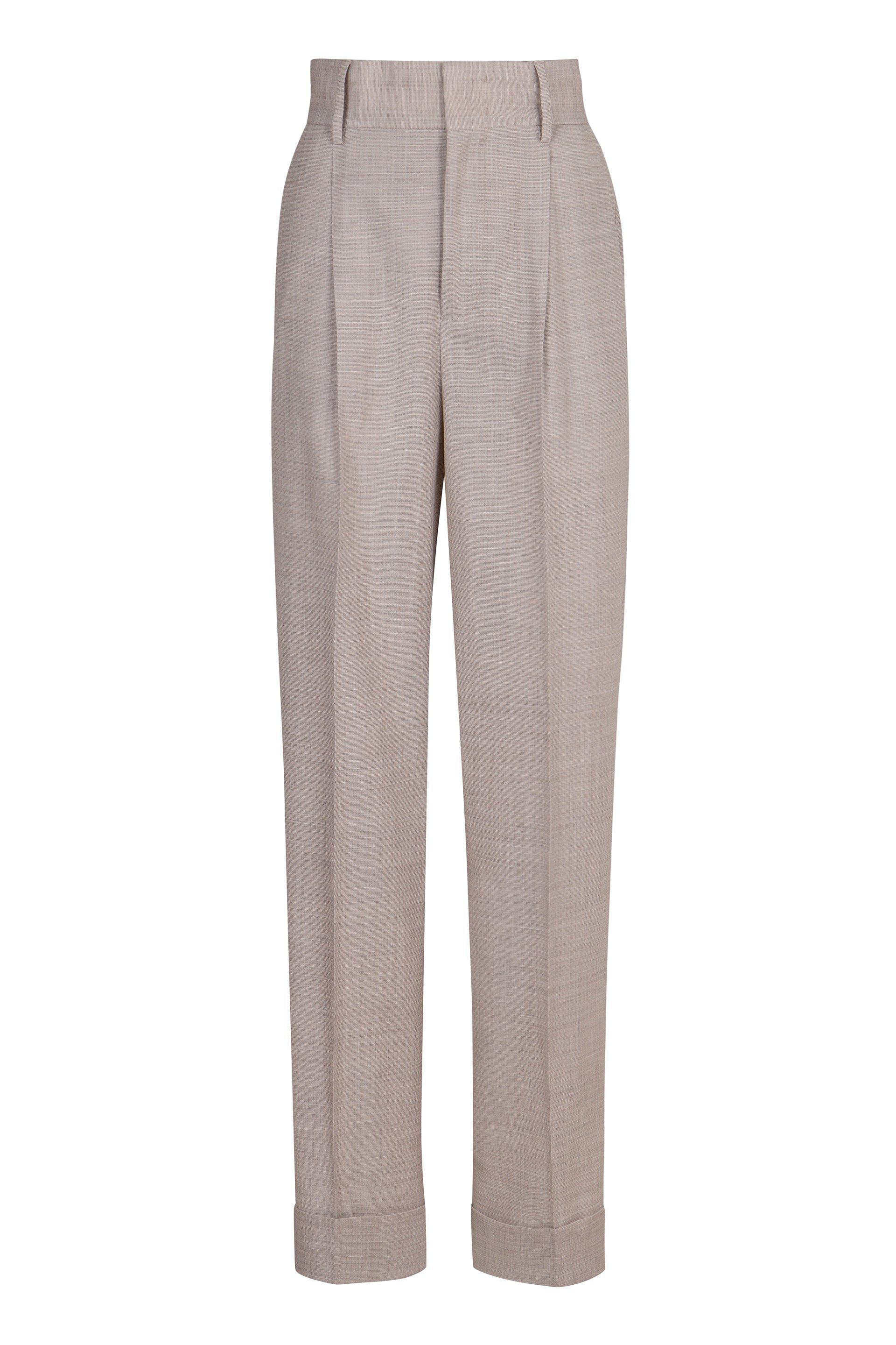 PHILOSOPHY DI LORENZO SERAFINI Wool Trousers with Roll-Up Ankle Cuffs