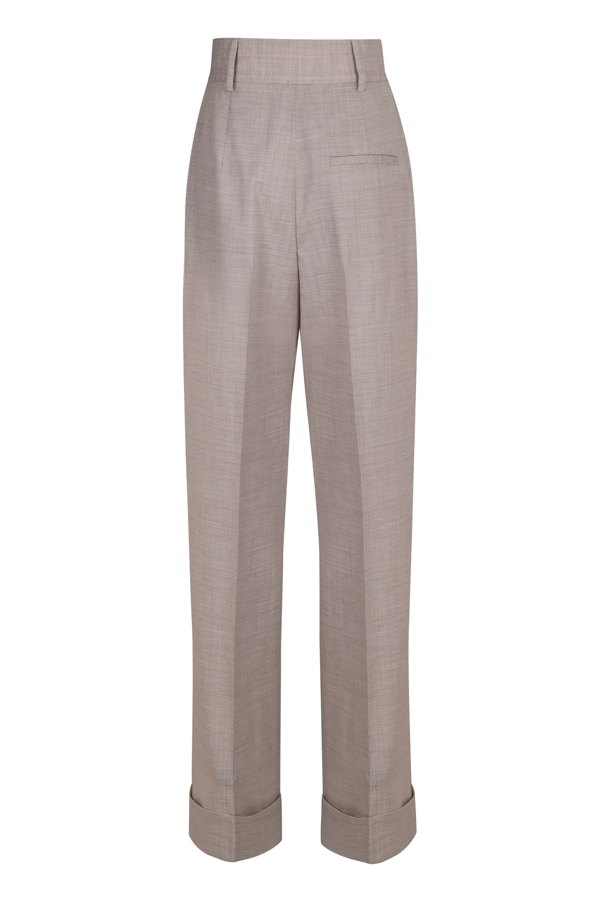 PHILOSOPHY DI LORENZO SERAFINI Wool Trousers with Roll-Up Ankle Cuffs