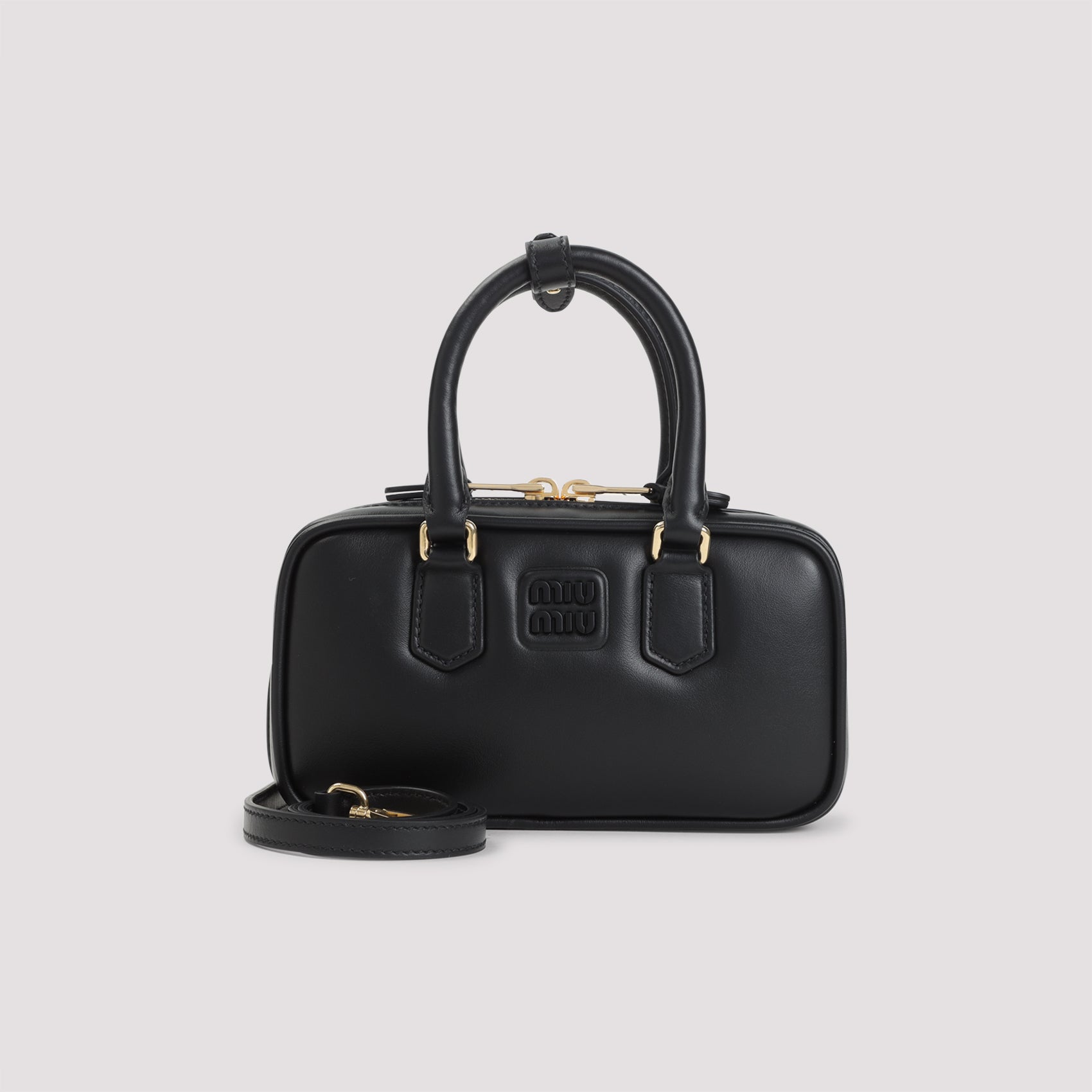 MIU MIU Mini Arcadie Leather Shoulder Handbag