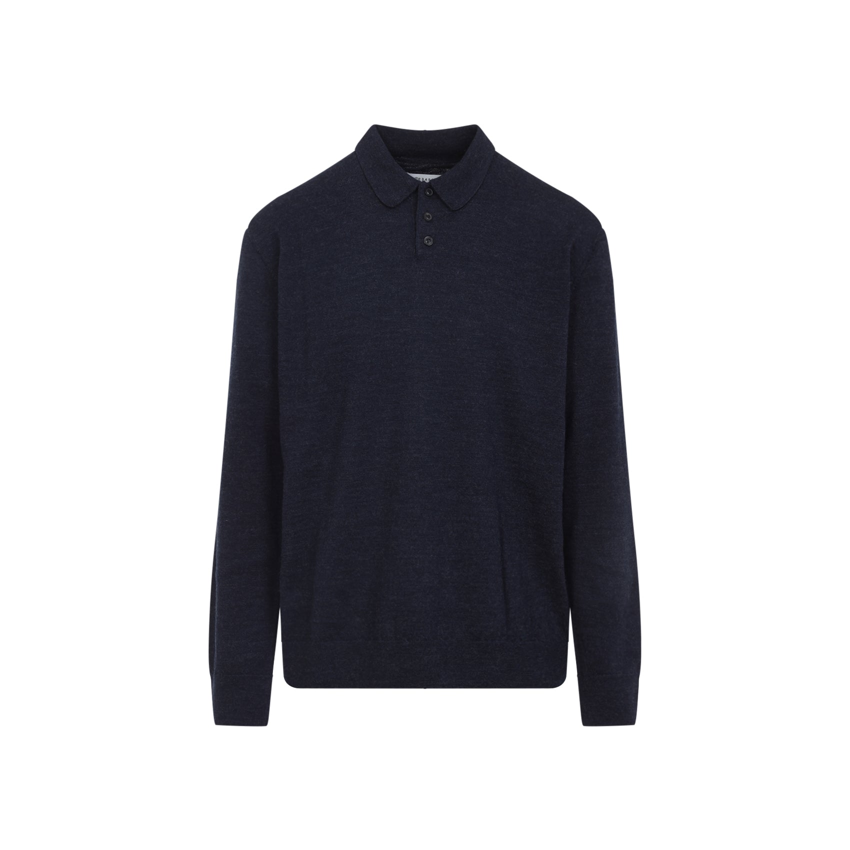 MAISON MARGIELA Men's Wool Polo Shirt
