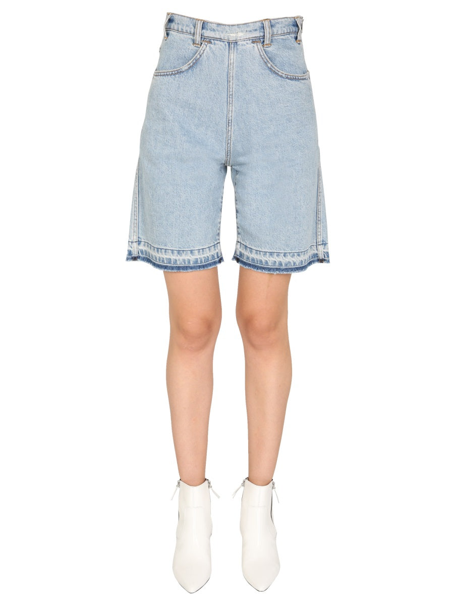 PHILOSOPHY DI LORENZO SERAFINI Chic Denim Bermuda Shorts