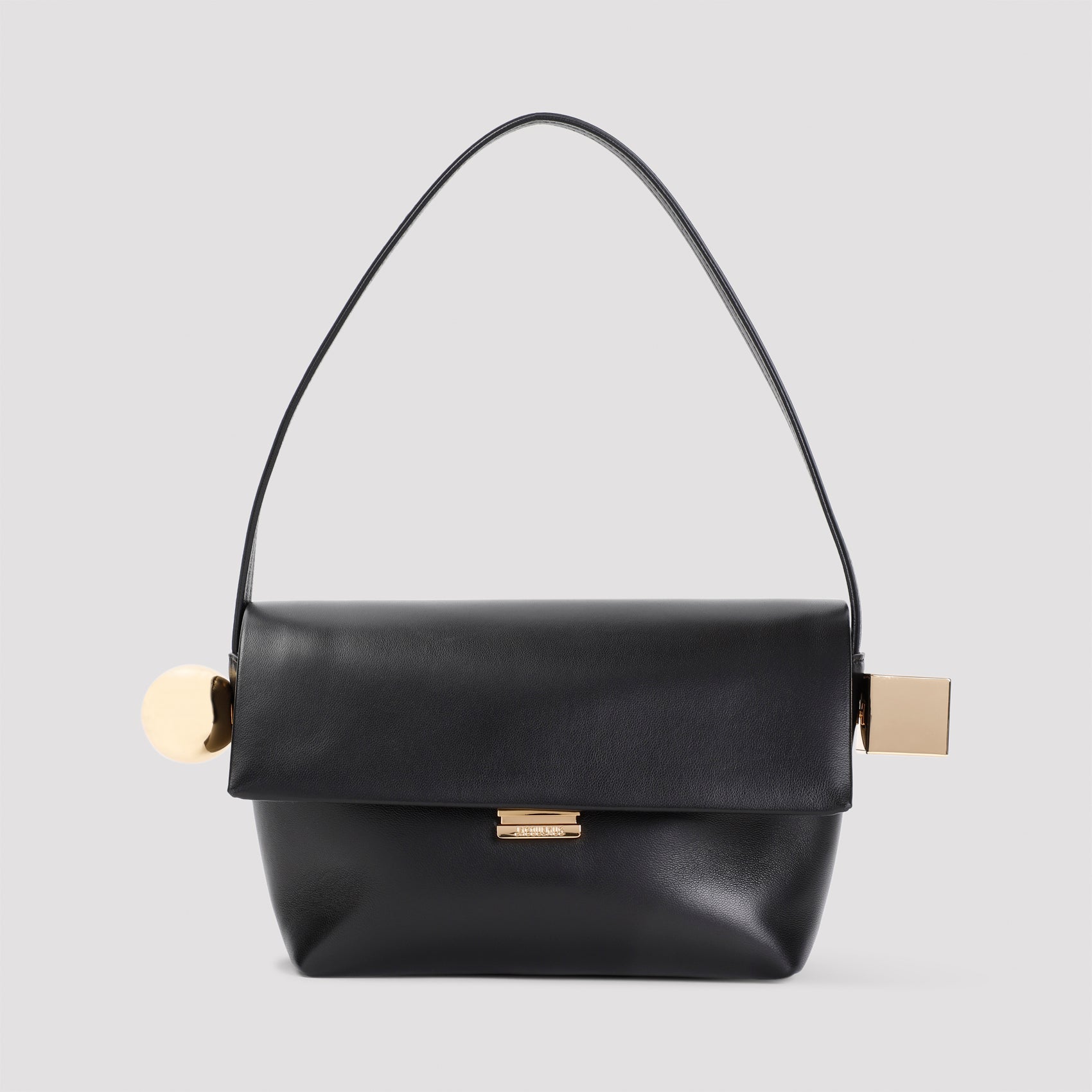 JACQUEMUS Mini Leather Handbag - W:26cm H:16cm D:11cm