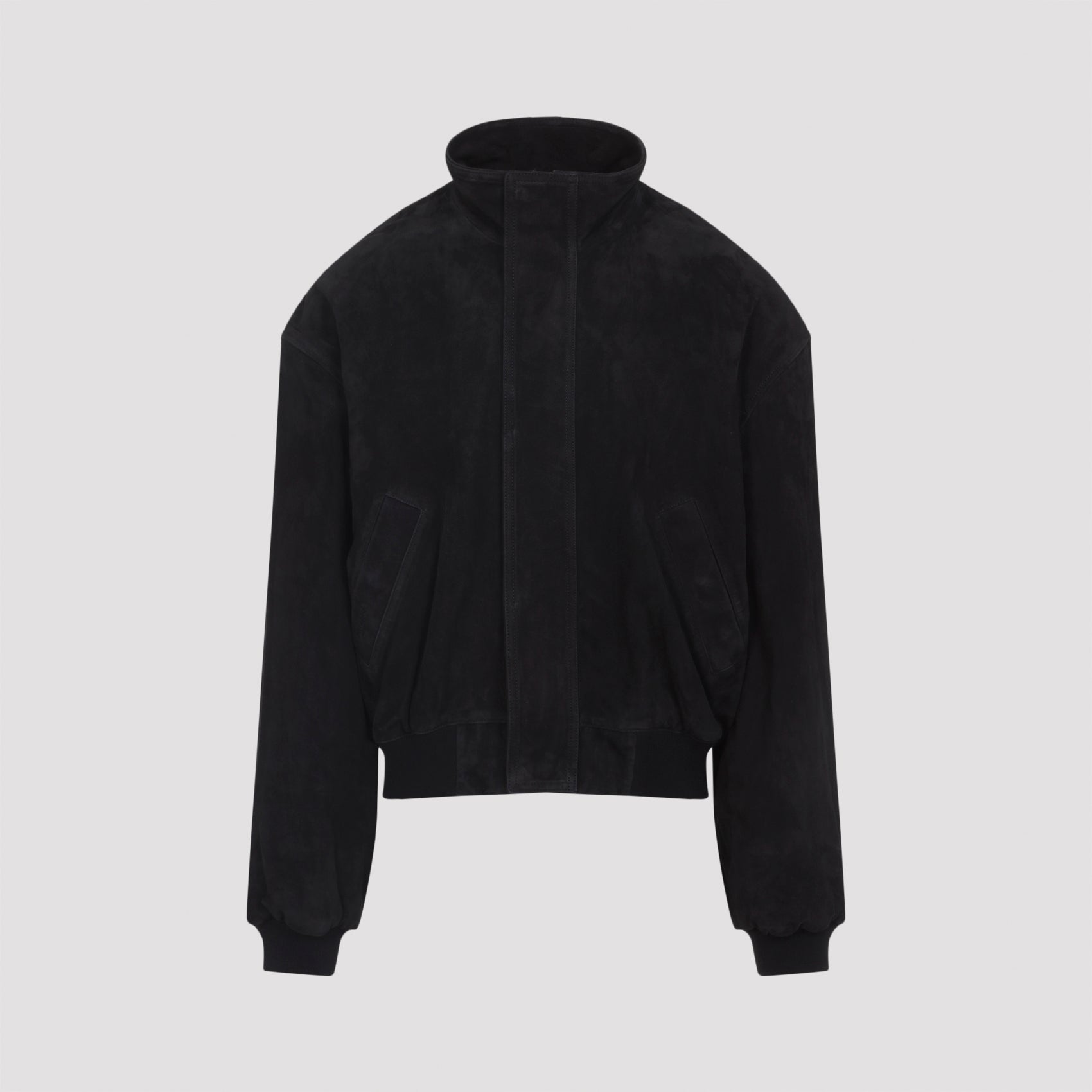 BALENCIAGA Premium Suede Lamb Leather Blouson Jacket