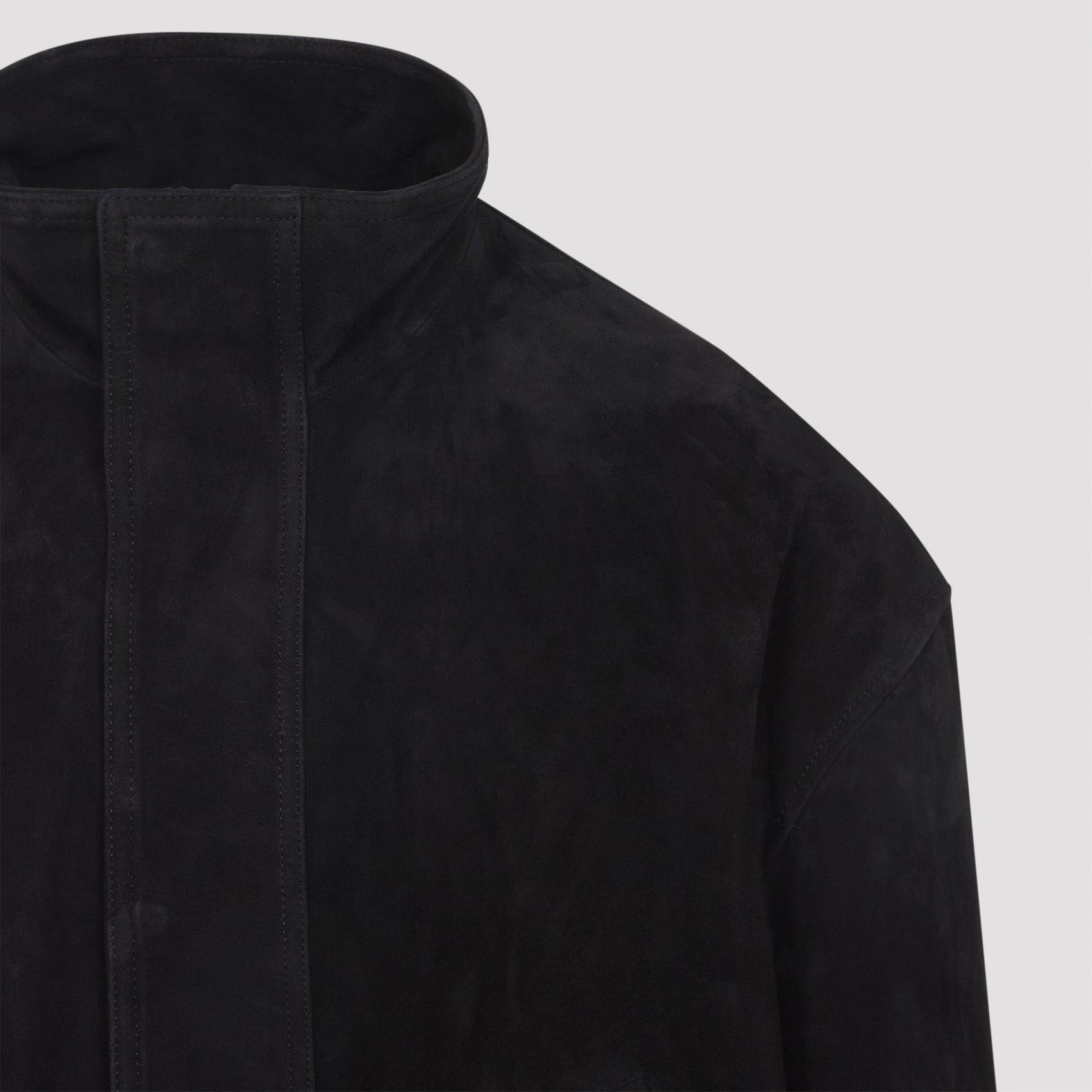 BALENCIAGA Premium Suede Lamb Leather Blouson Jacket