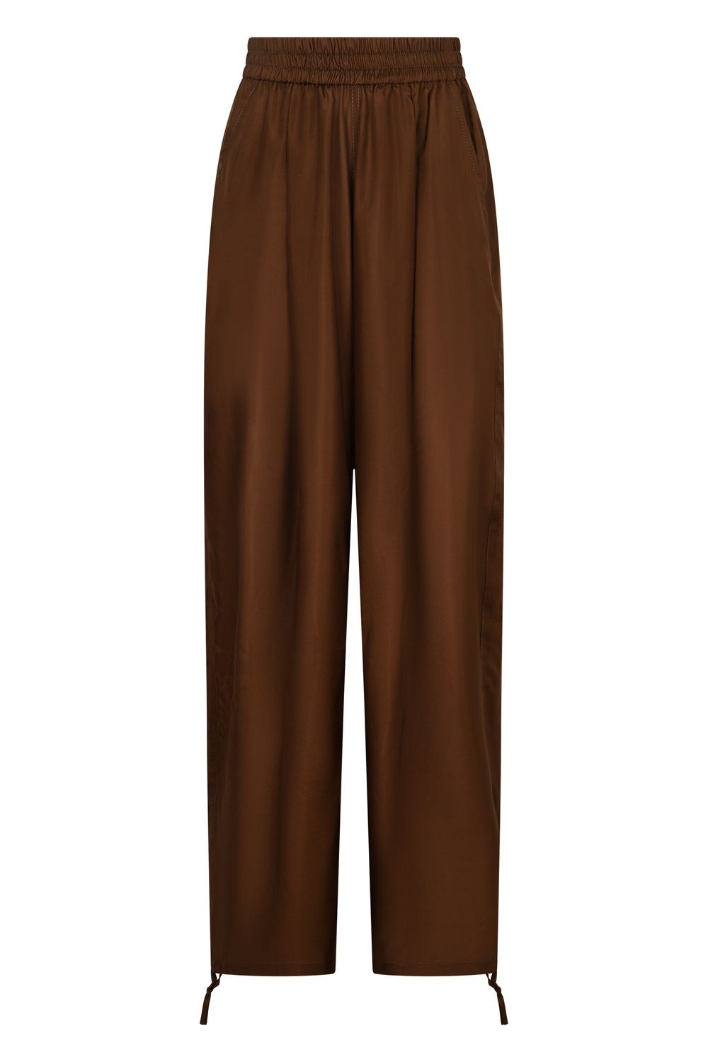 PHILOSOPHY DI LORENZO SERAFINI Silk Trousers with Adjustable Ankles