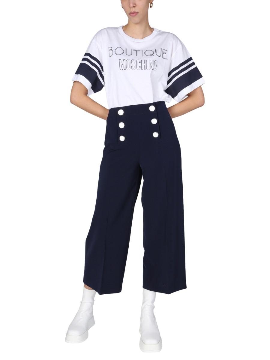 BOUTIQUE MOSCHINO Wide Leg Trousers for Women