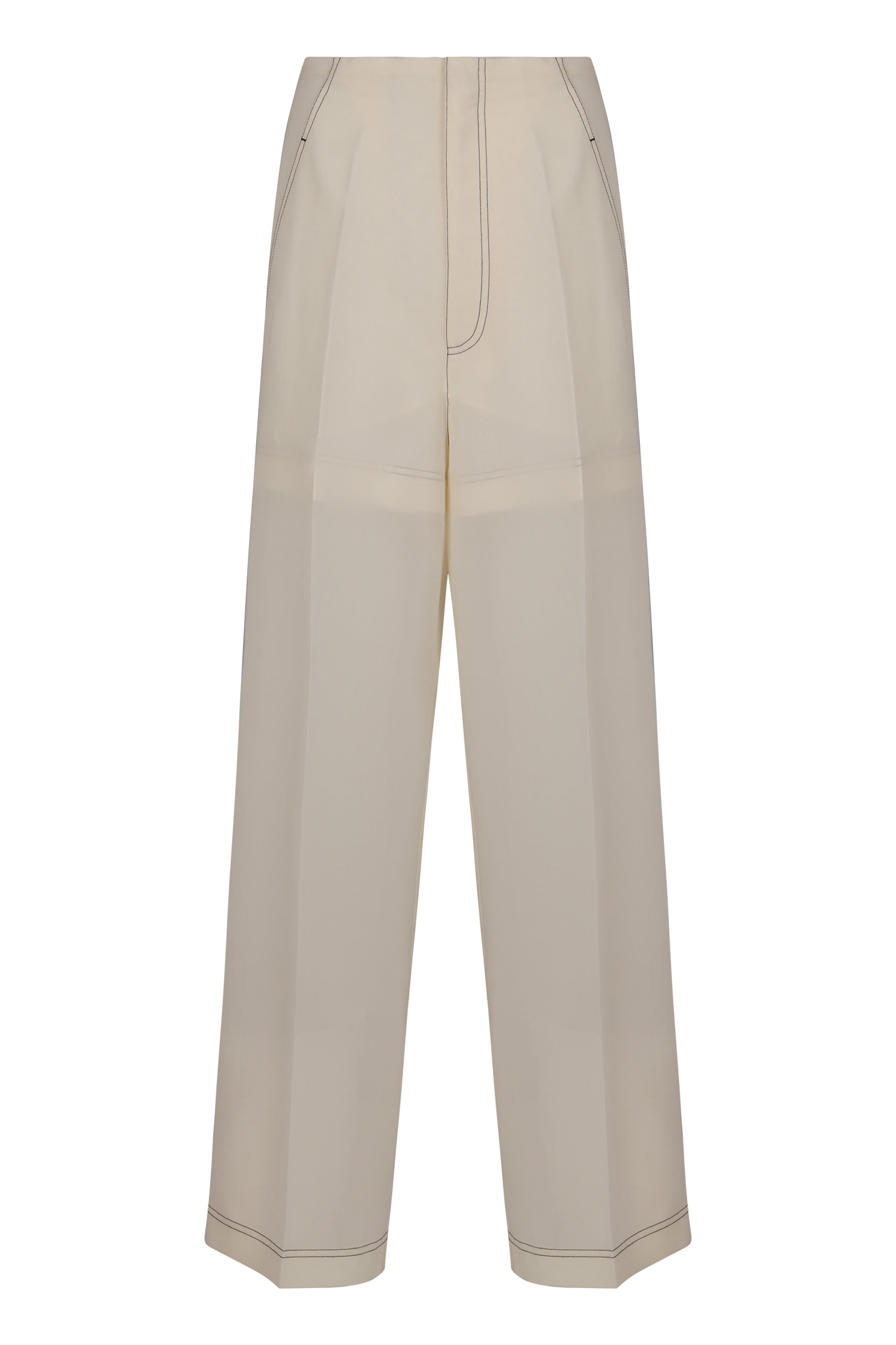 PHILOSOPHY DI LORENZO SERAFINI Cotton Blend Relaxed Fit Trousers
