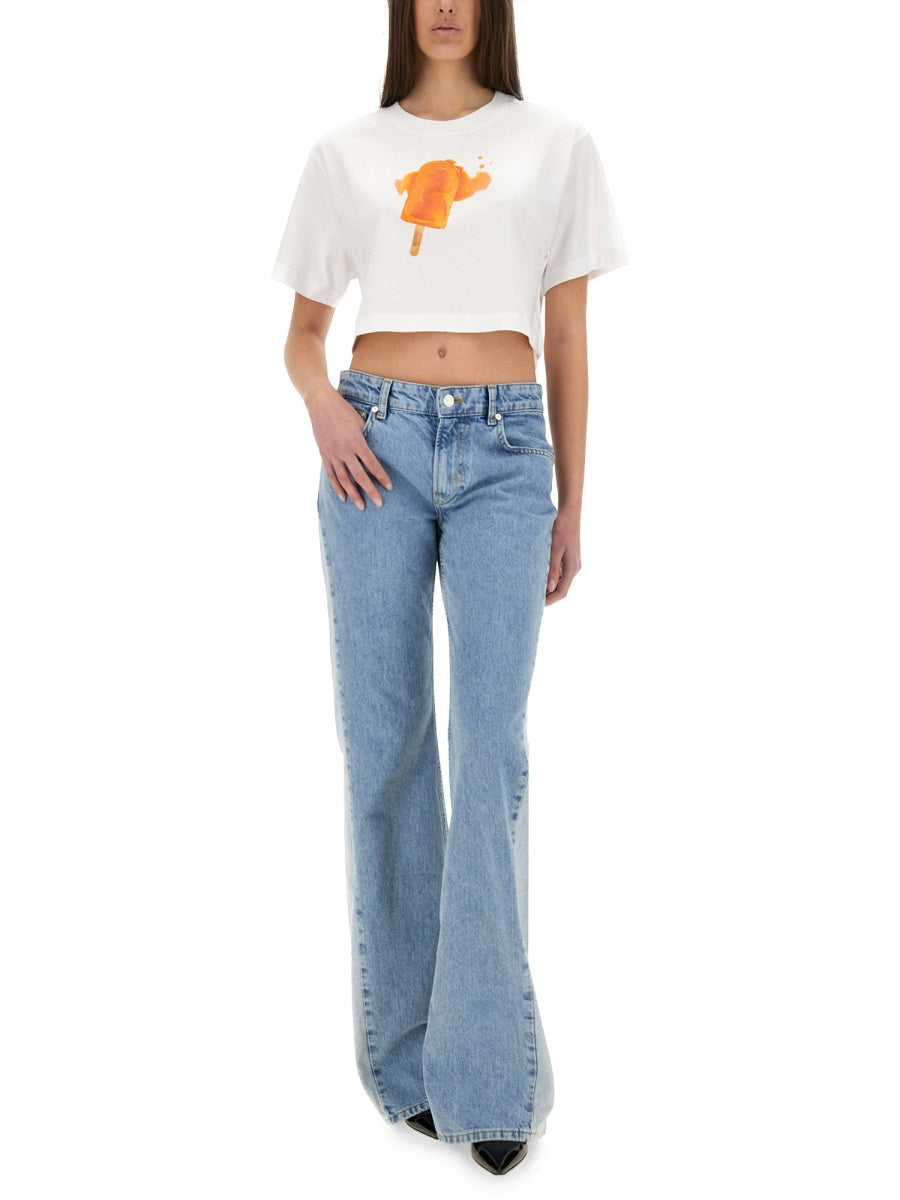 MOSCHINO JEANS Two-Tone Denim Jeans - Size 26