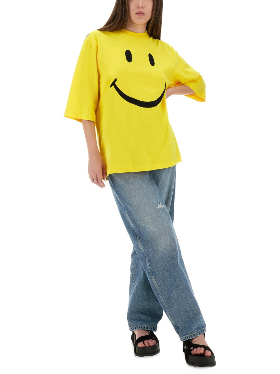 MOSCHINO COUTURE Wide Leg Cotton Jeans - Size 40