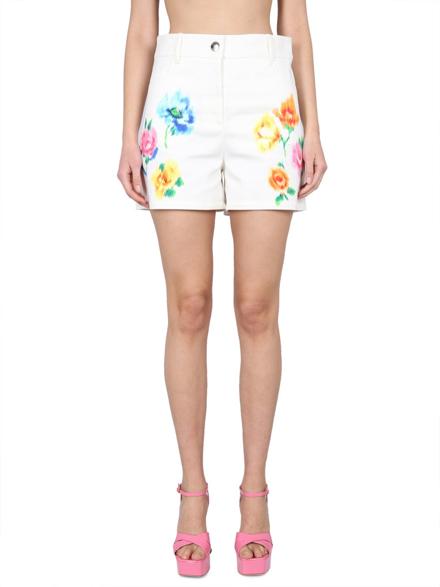 BOUTIQUE MOSCHINO Mini Embroidered Flower Shorts