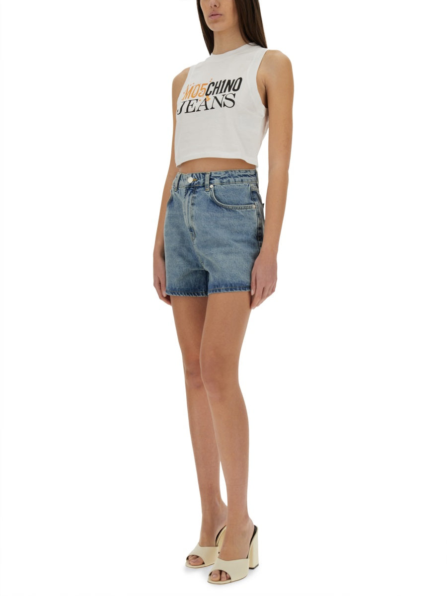 MOSCHINO JEANS Stylish Mini Denim Shorts - Size 26