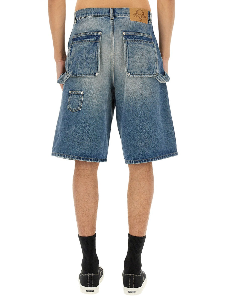 MOSCHINO COUTURE Men's Denim Shorts - Size L