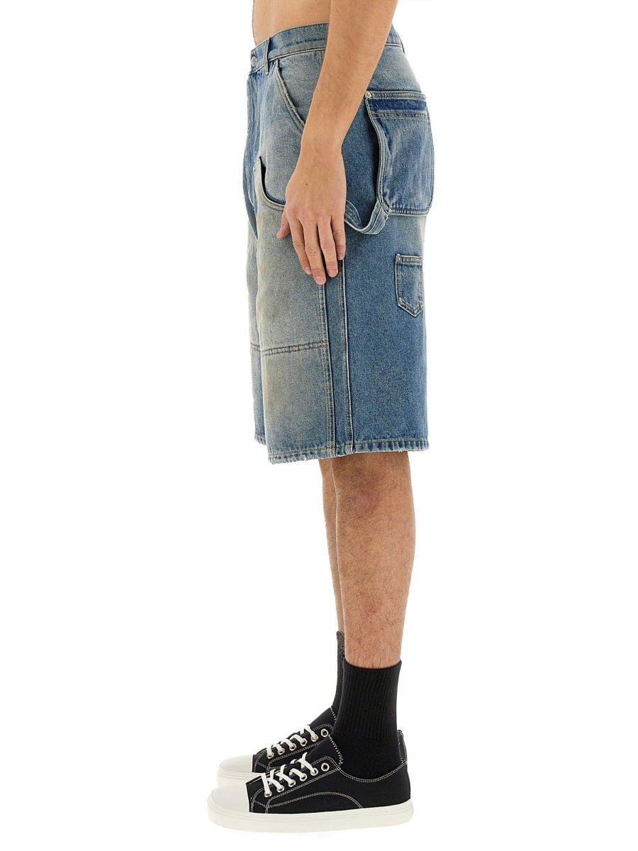 MOSCHINO COUTURE Men's Denim Shorts - Size L