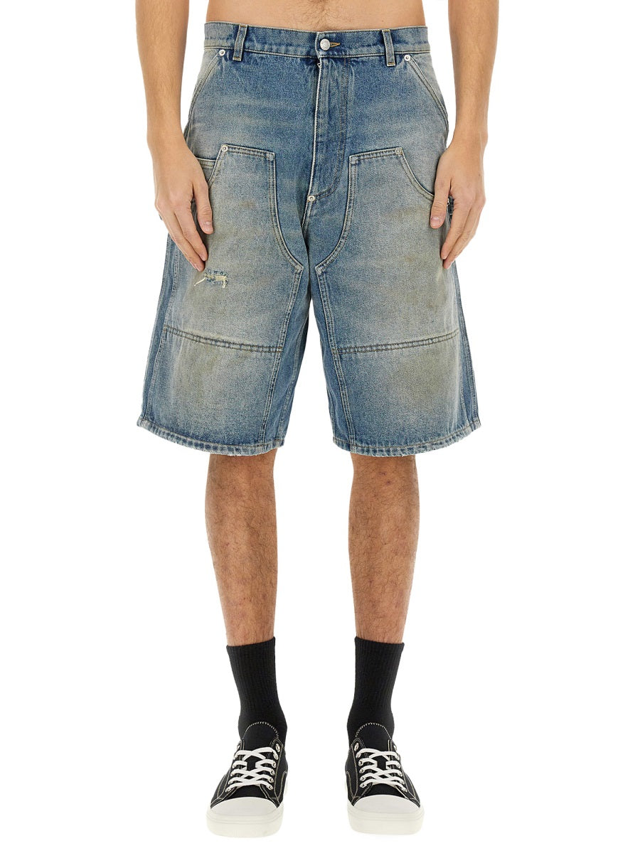 MOSCHINO COUTURE Men's Denim Shorts - Size L
