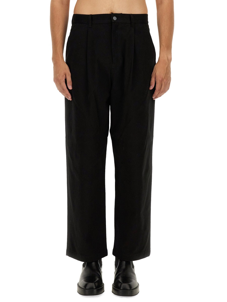 MOSCHINO COUTURE Regular Fit Barcode Pants - Size 48
