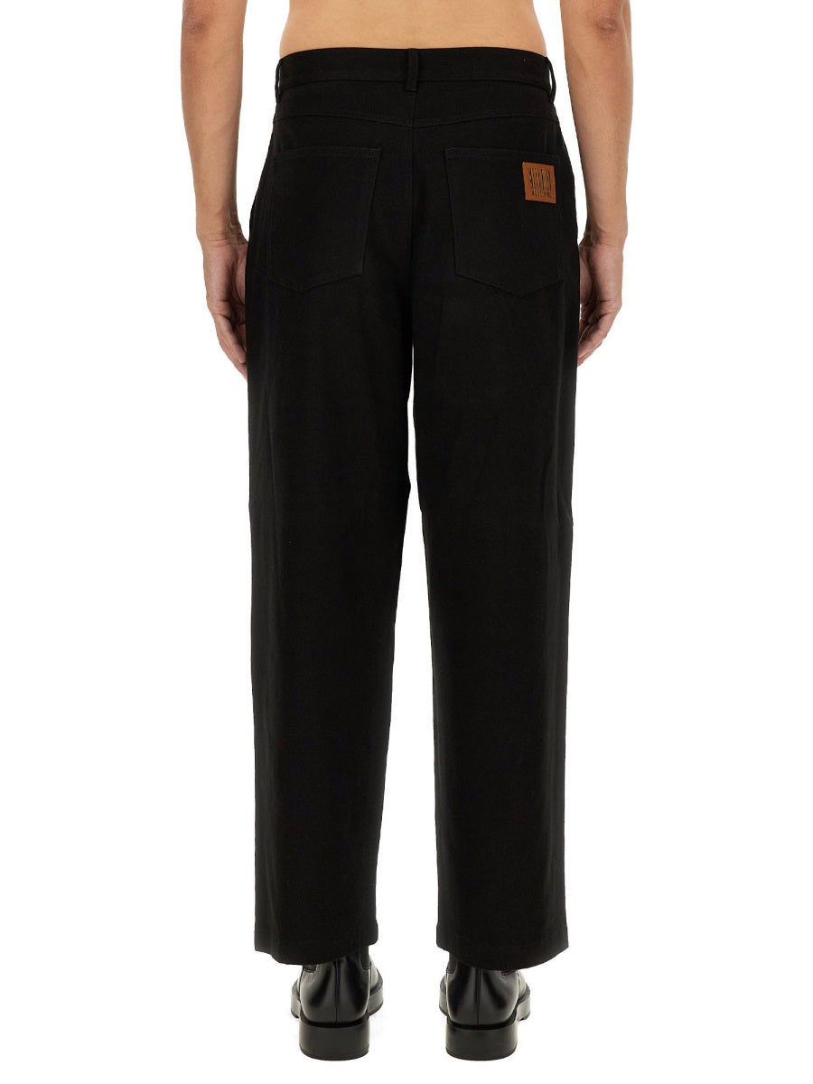 MOSCHINO COUTURE Regular Fit Barcode Pants - Size 48
