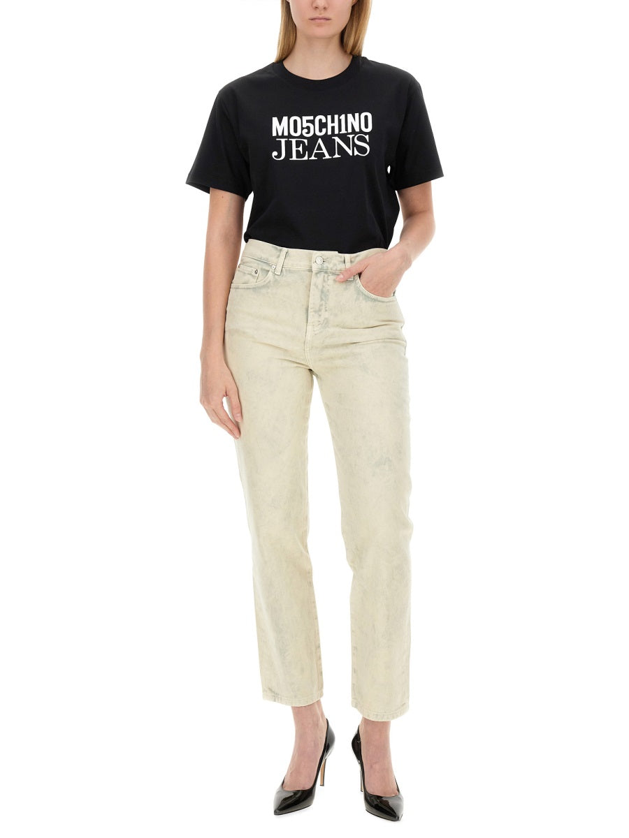 MOSCHINO JEANS Cropped Denim Jeans - Size 27