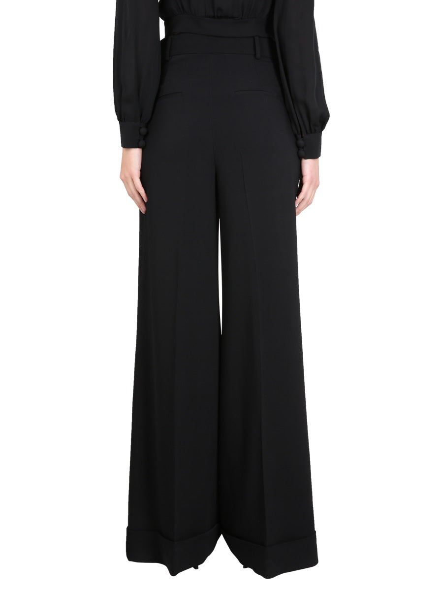 MOSCHINO COUTURE High Waist Pants with Belt Loops for Women