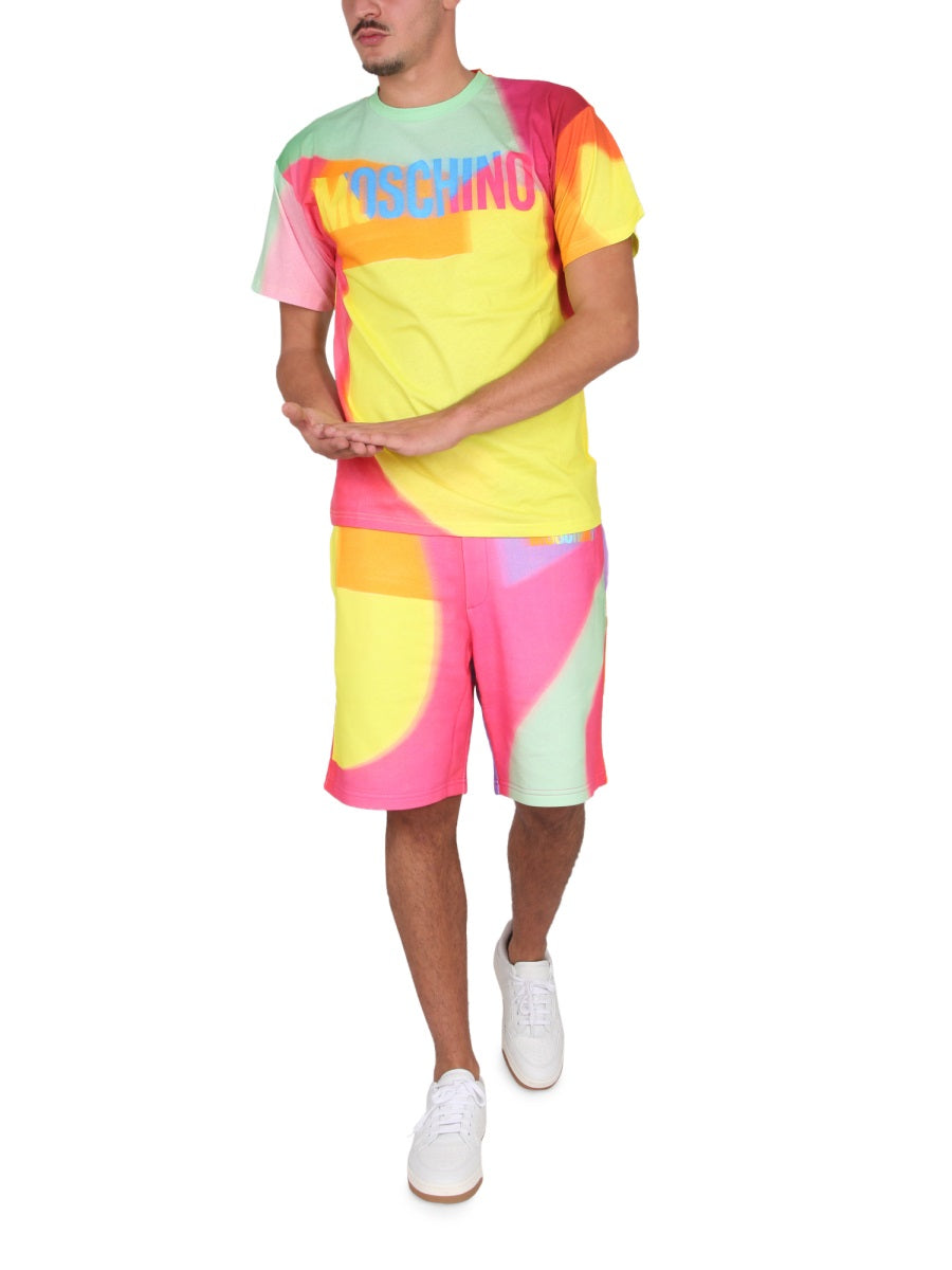 MOSCHINO COUTURE Men's Sweatshirt Bermuda with Elastic Waistband