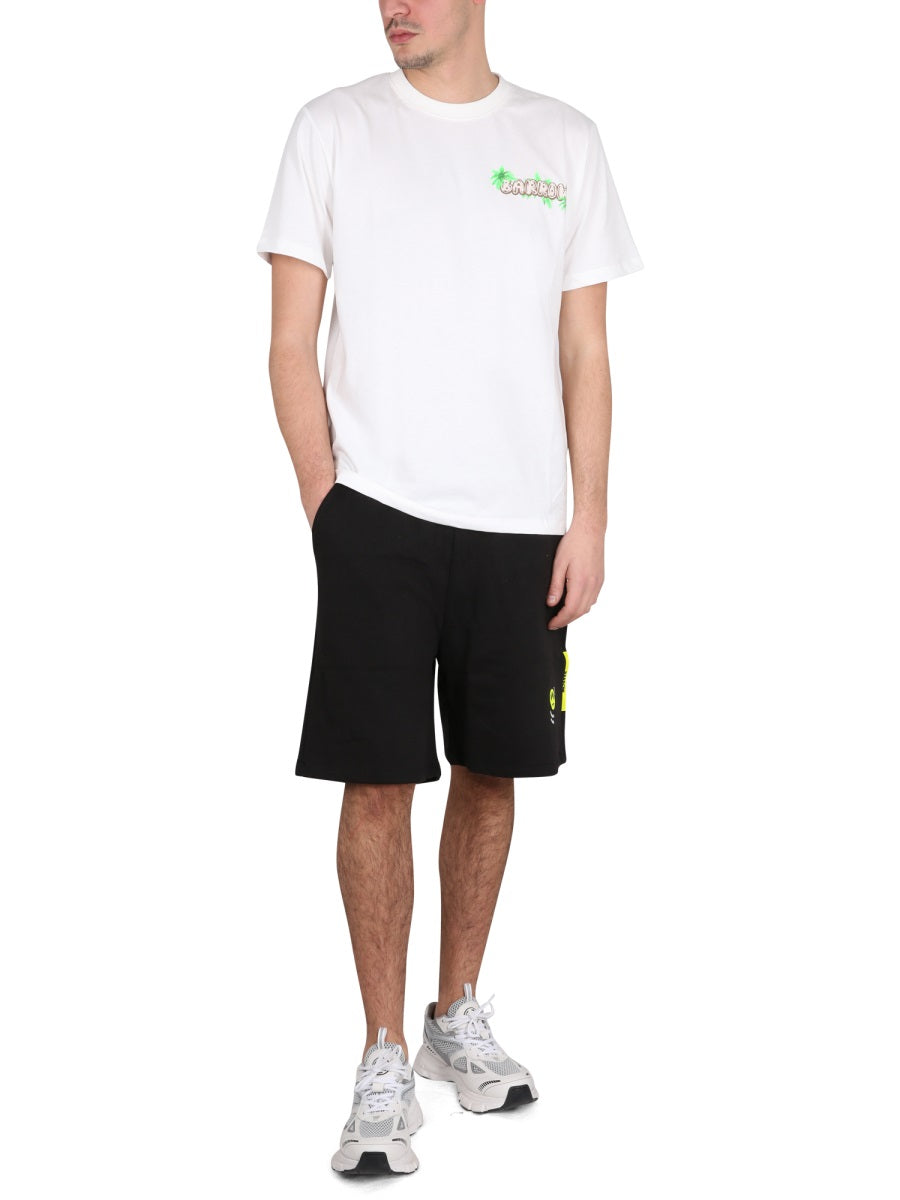 BARROW Unisex Mini Bermuda Sweatshirt with Elastic Waistband