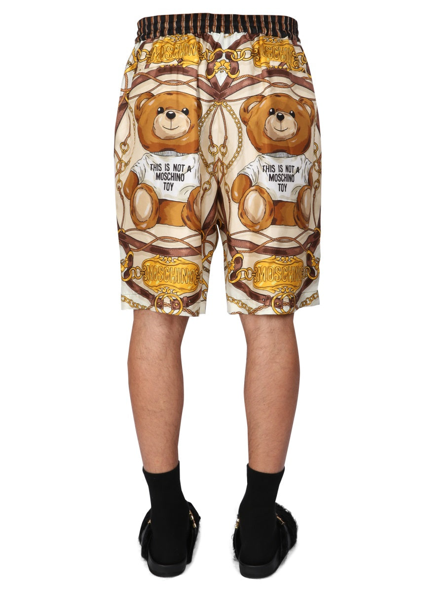 MOSCHINO COUTURE Teddy Bermuda Shorts - Men’s Casual Fit