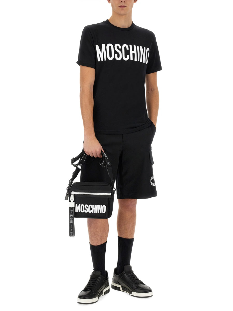MOSCHINO COUTURE Logo Bermuda Shorts Size 48