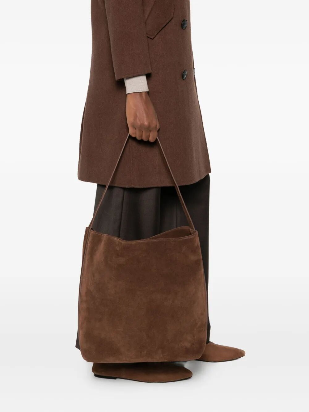 AESTHER EKME Large Suede Tote Handbag