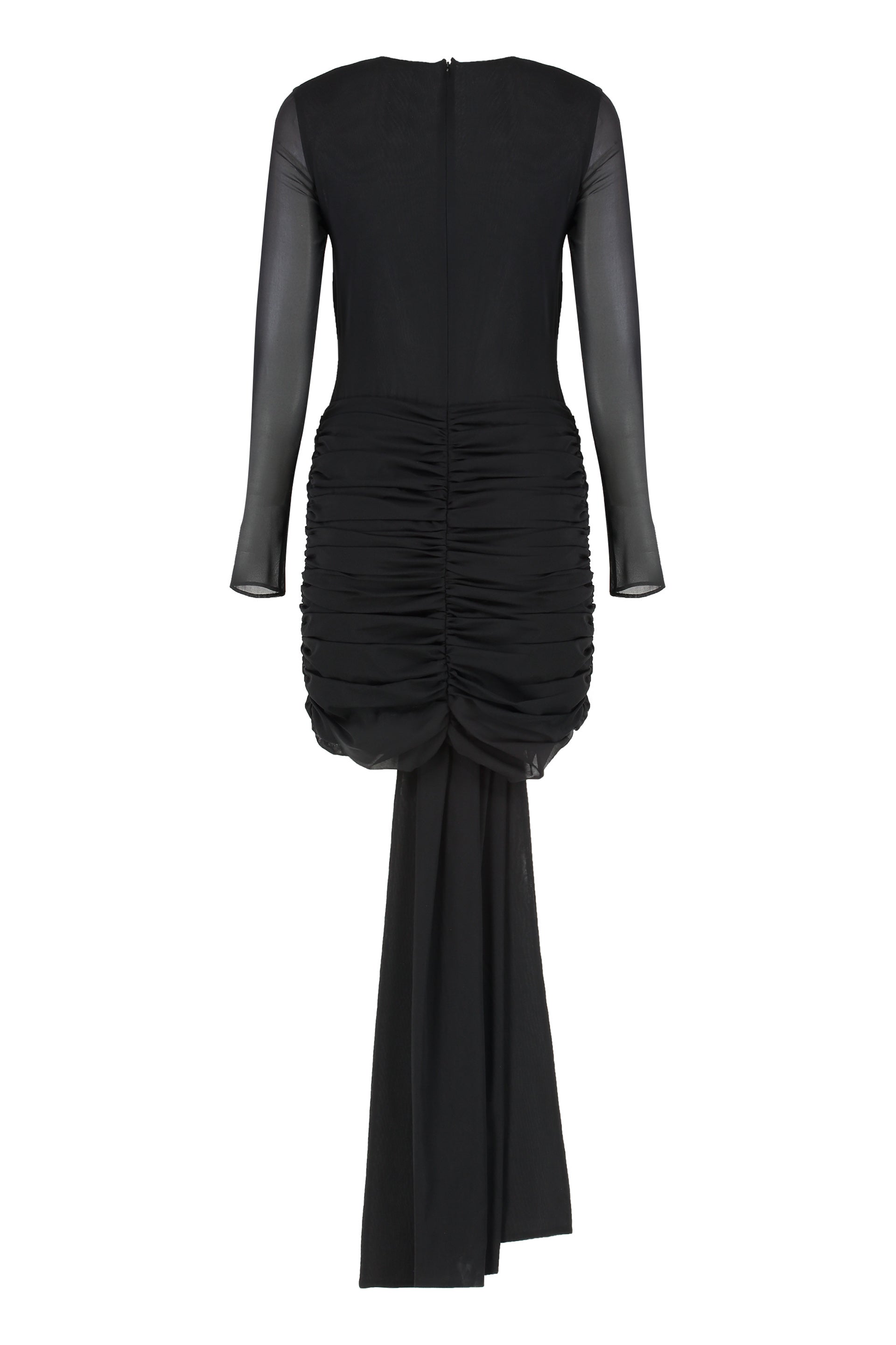 GIUSEPPE DI MORABITO Elegant Long-Sleeve Wrapped Dress for Women