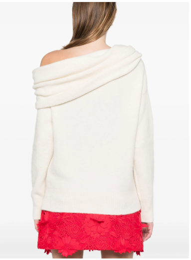 GIUSEPPE DI MORABITO Cozy Alpaca-Merino Sweater with Cowl Neck for Women