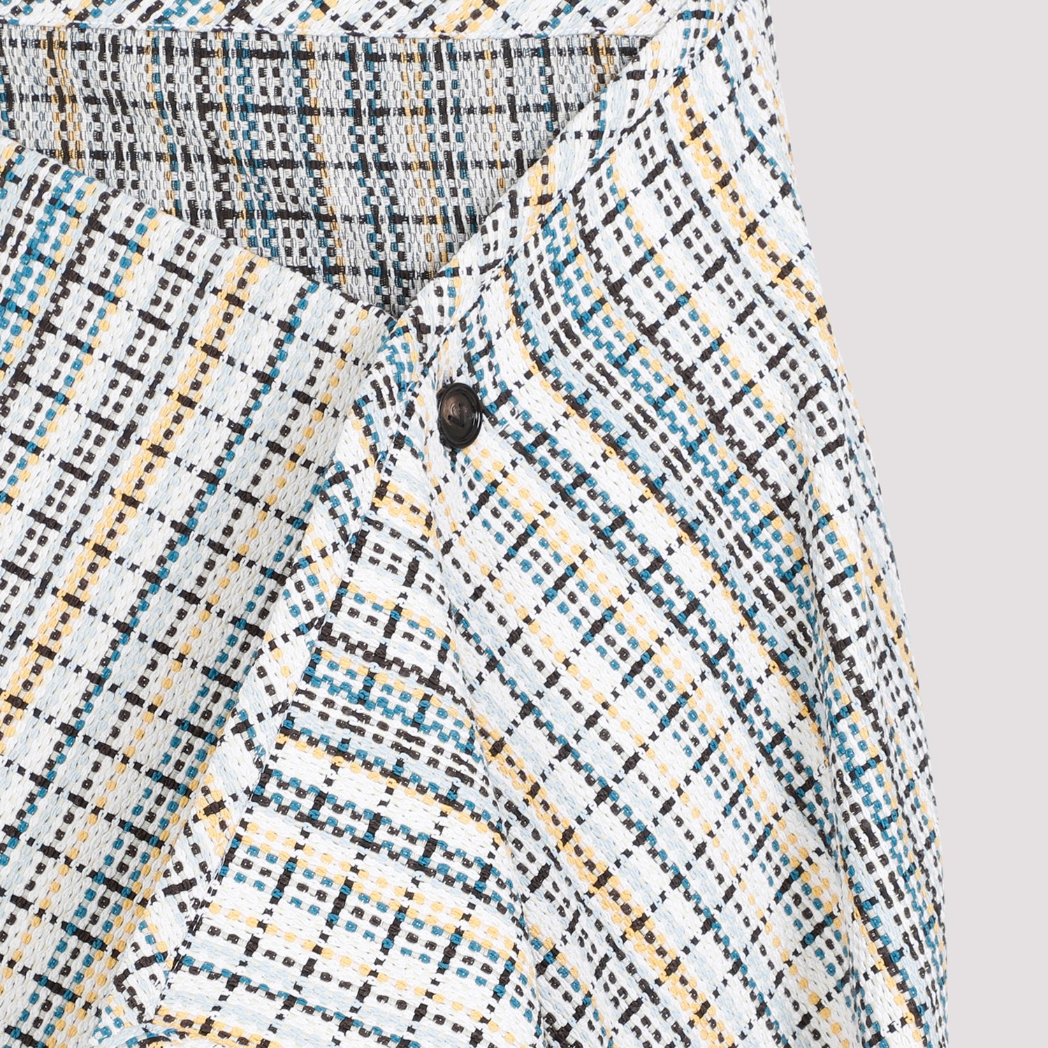 BOTTEGA VENETA Cotton Check Midi Skirt
