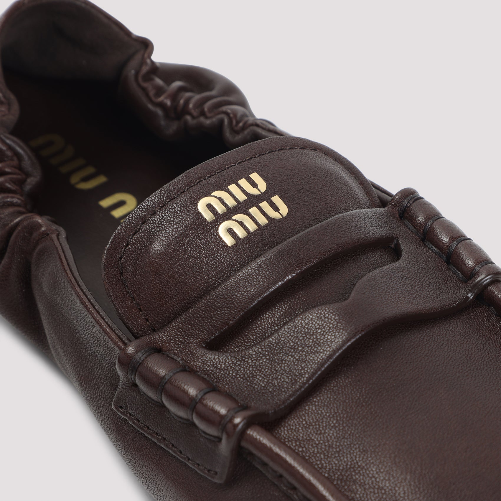 MIU MIU Lamb Leather Loafers