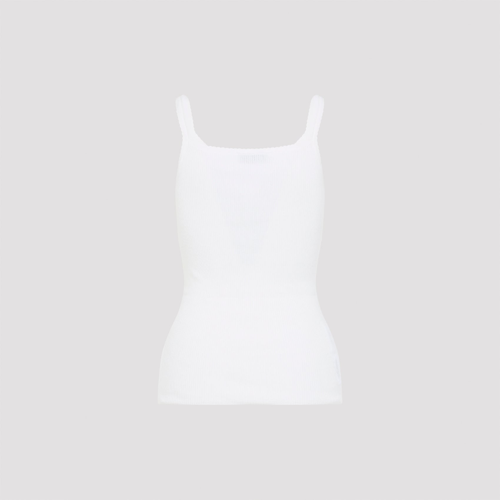 MIU MIU Cotton Tank Top for Men - FW25 Collection