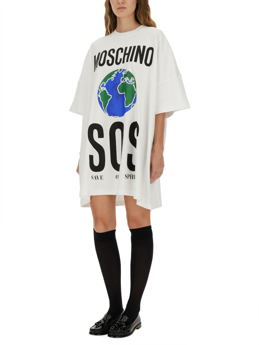 MOSCHINO COUTURE Cotton Interlock Dress (Size S)