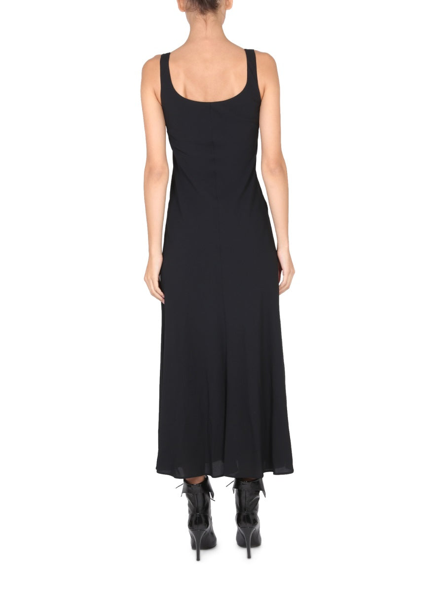 PHILOSOPHY DI LORENZO SERAFINI Viscose T-Shirt Dress with Concealed Back Zipper