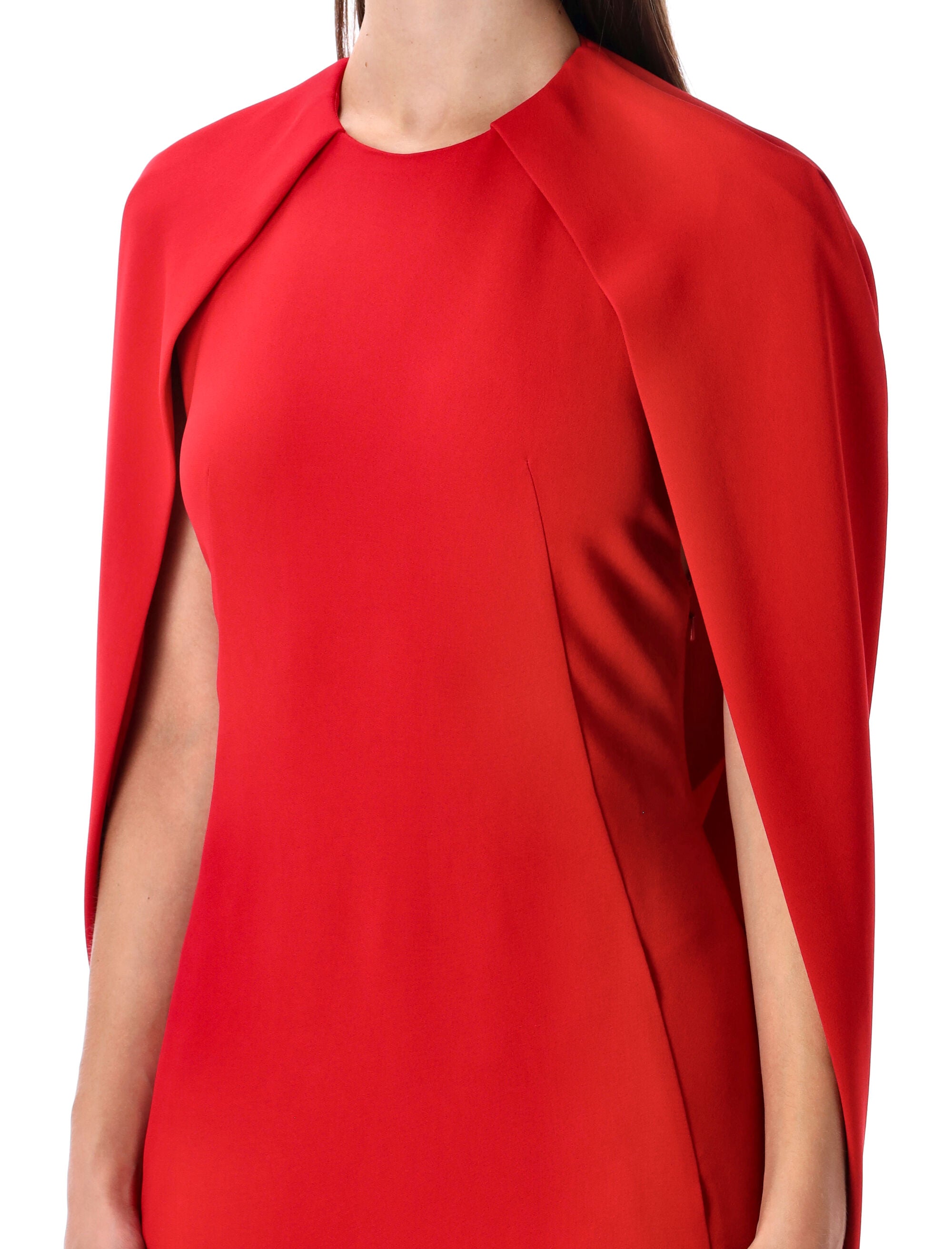 ALBERTA FERRETI Evening Gown with Cape-Back Design and Column Silhouette - Size 40