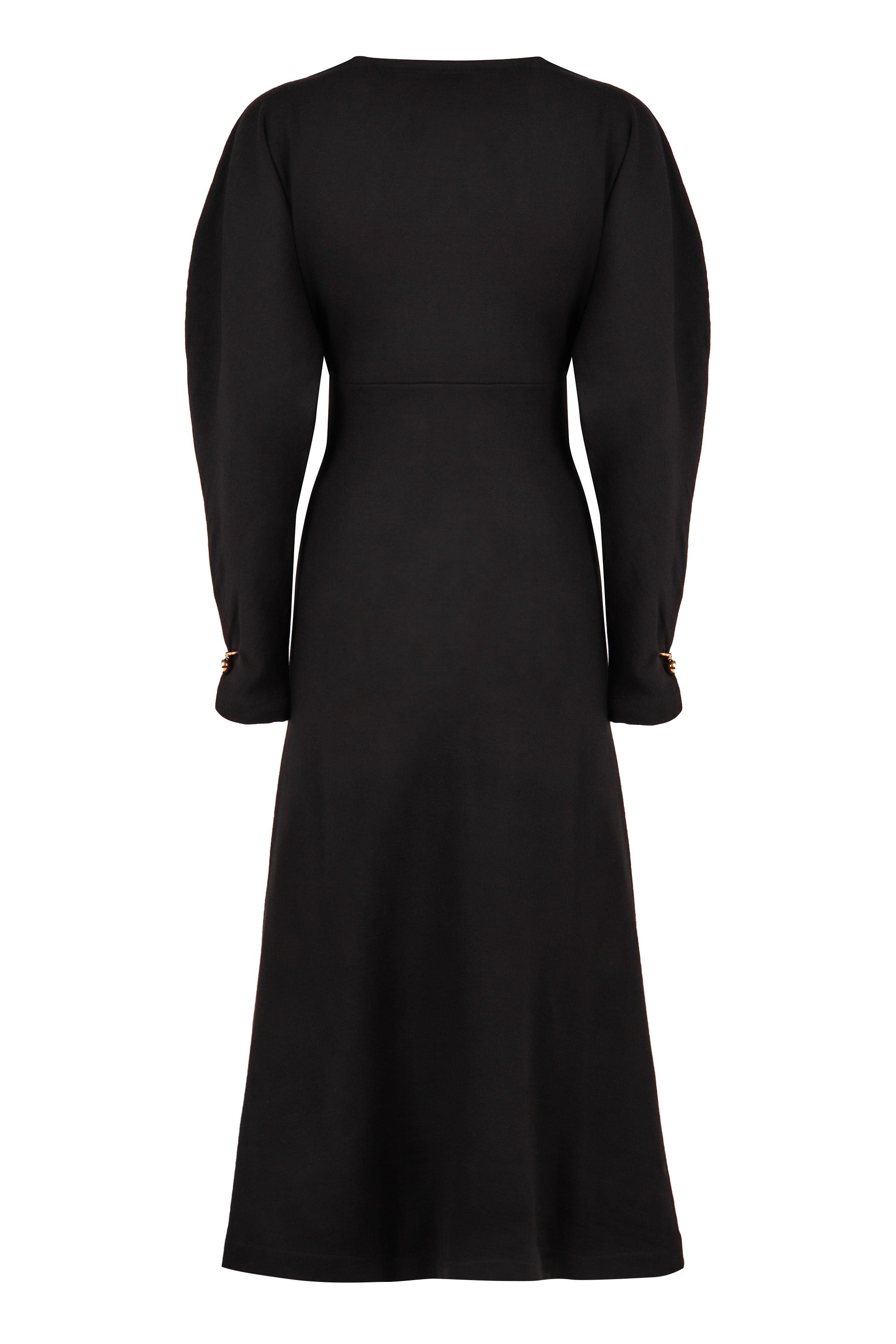 PHILOSOPHY DI LORENZO SERAFINI Elegant Virgin Wool Midi Dress