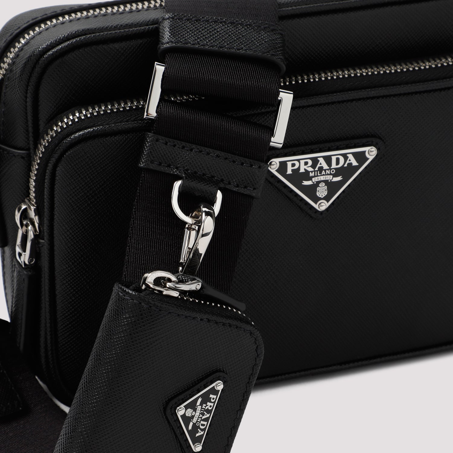 PRADA Leather Satchel Handbag 21cm x 14cm x 4.5cm