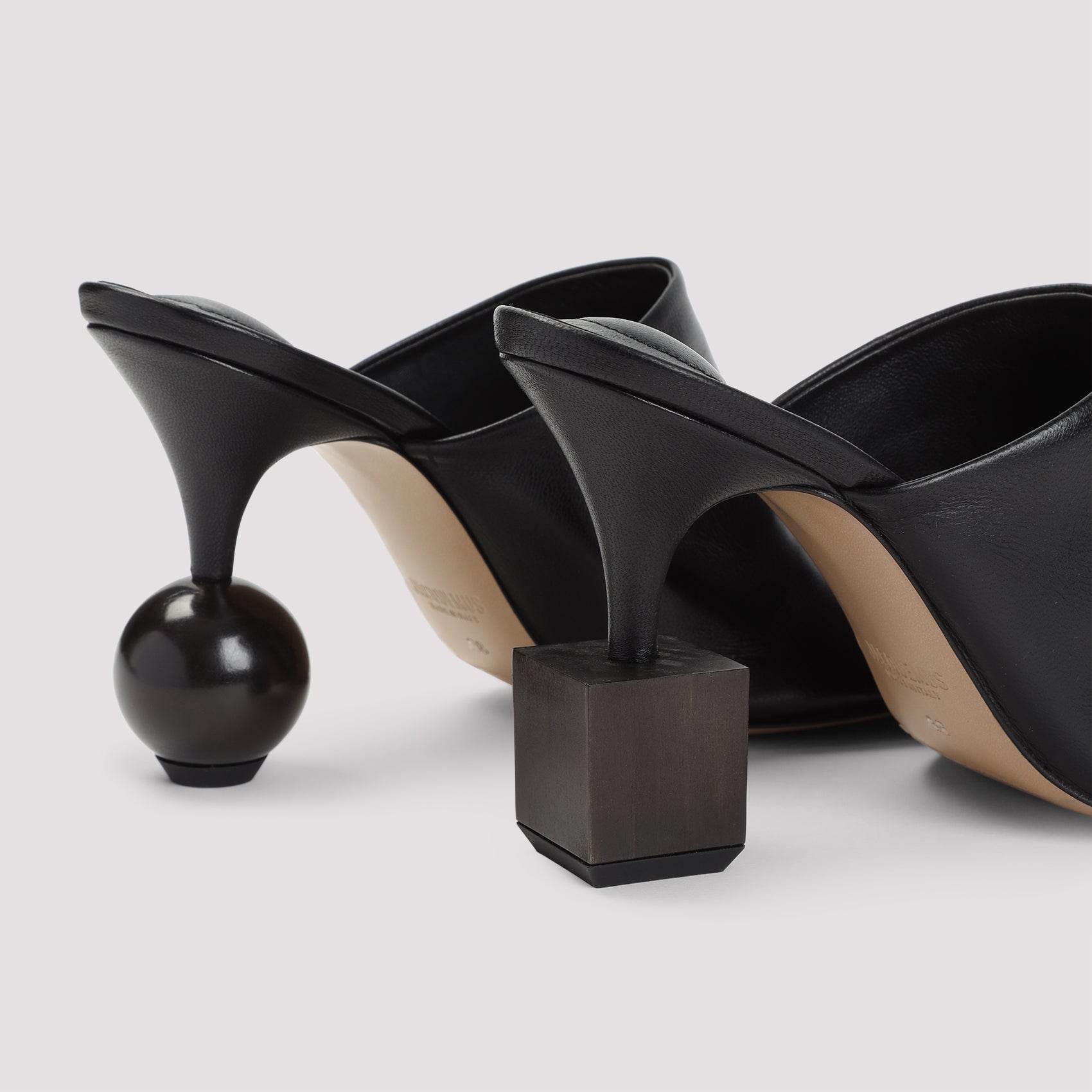 JACQUEMUS Bisou Flat Mules with 10.5cm Heel