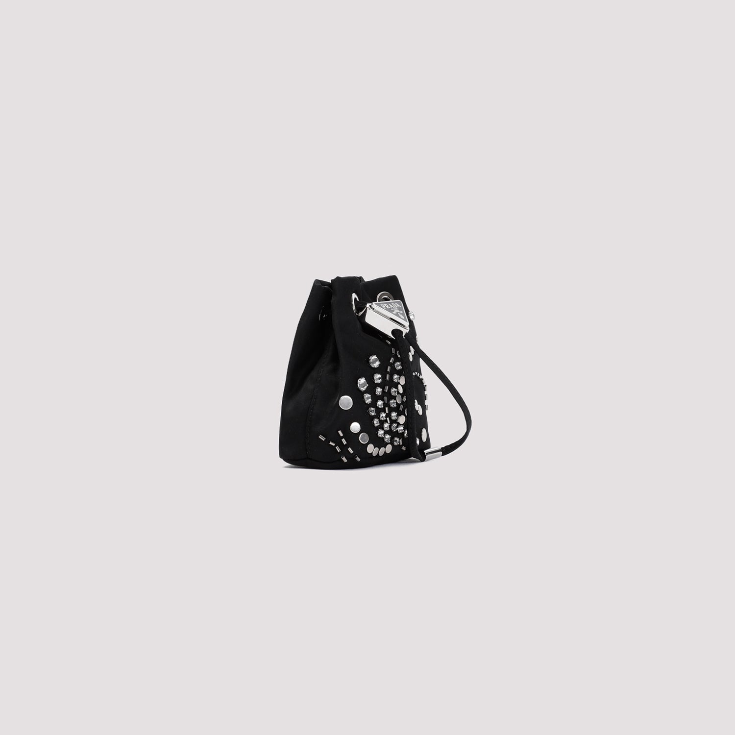 PRADA Mini Polyamide Pouch Handbag