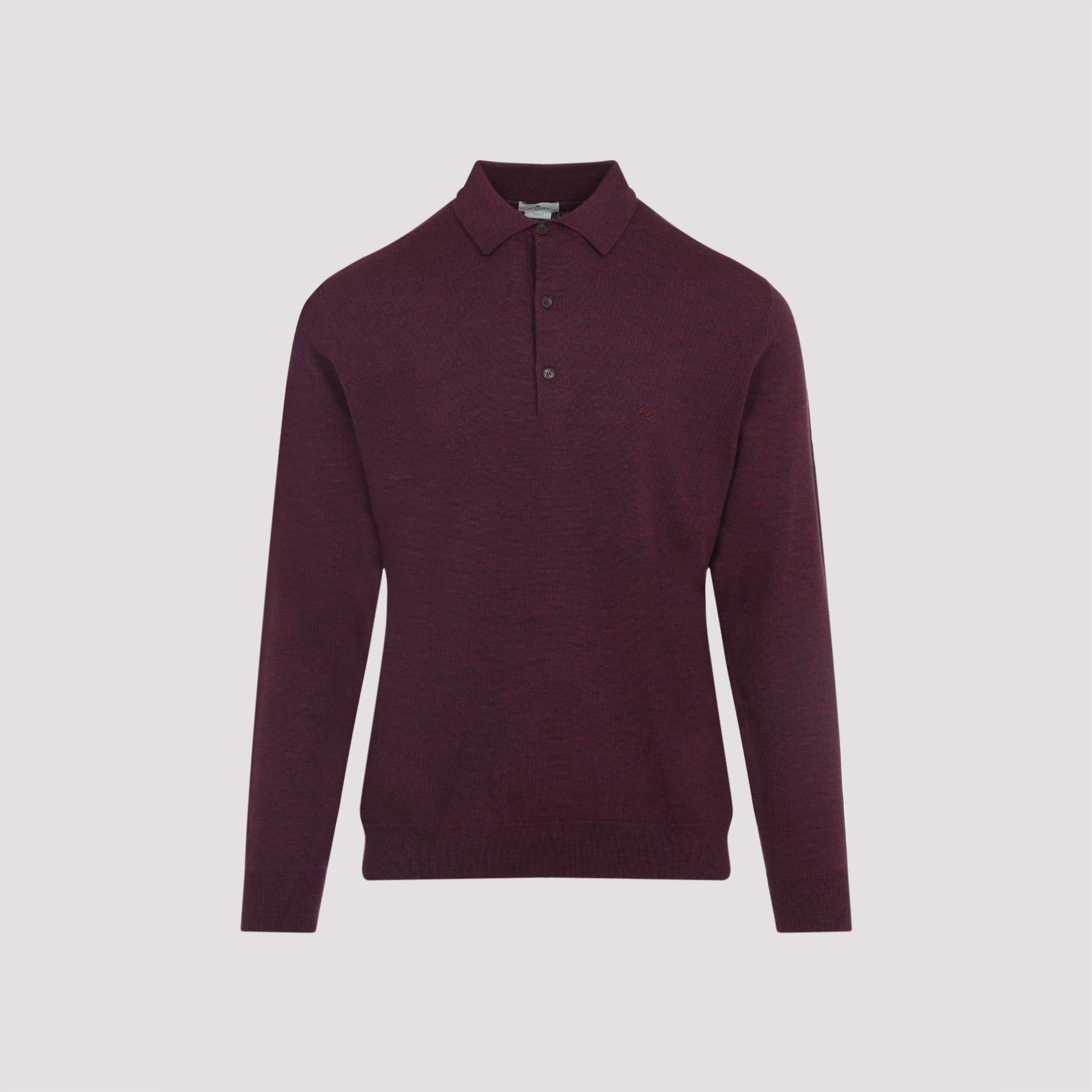 ETRO Knit Long Sleeve Polo for Men
