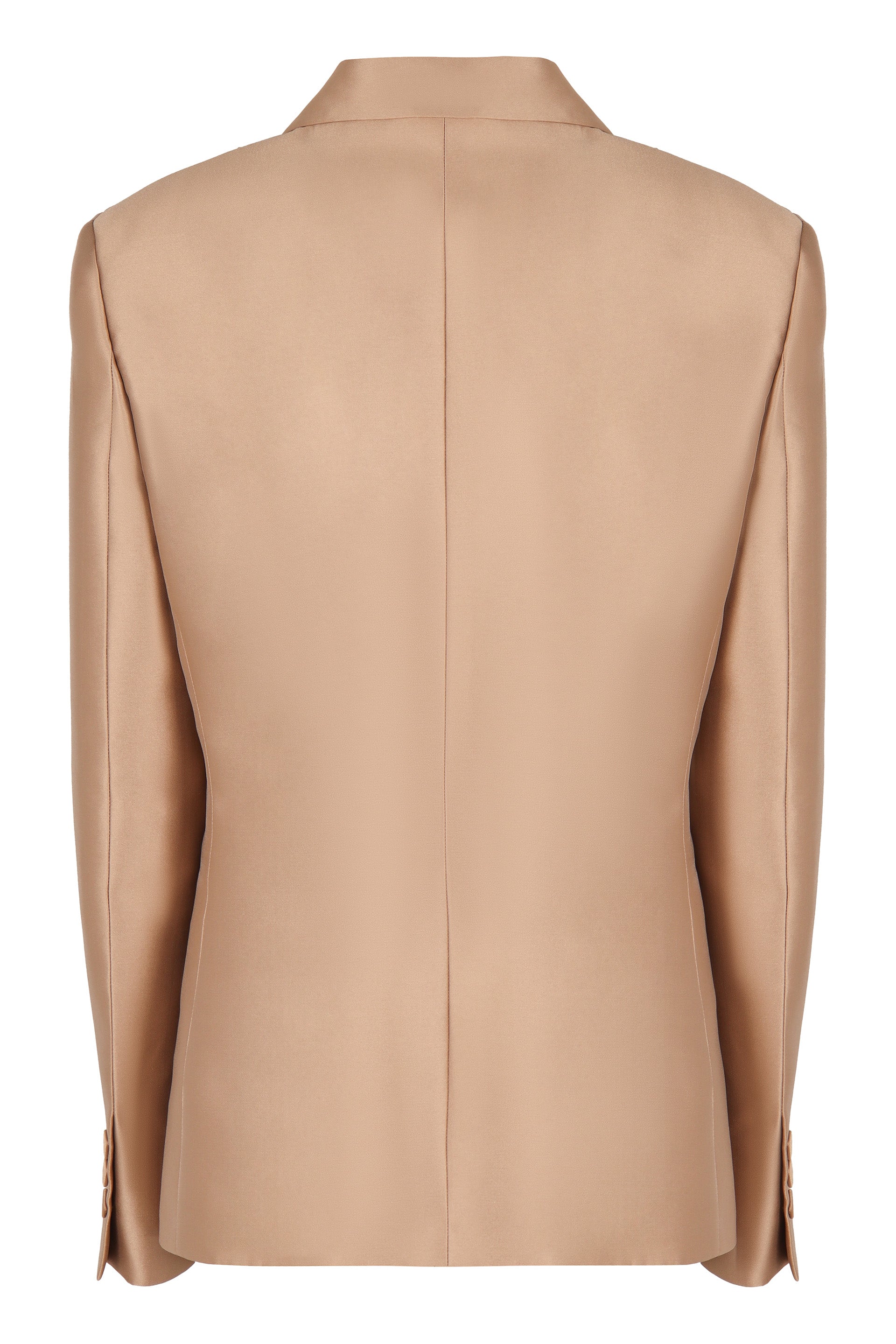 ALBERTA FERRETI Satin Blazer with Lapel Collar for Women