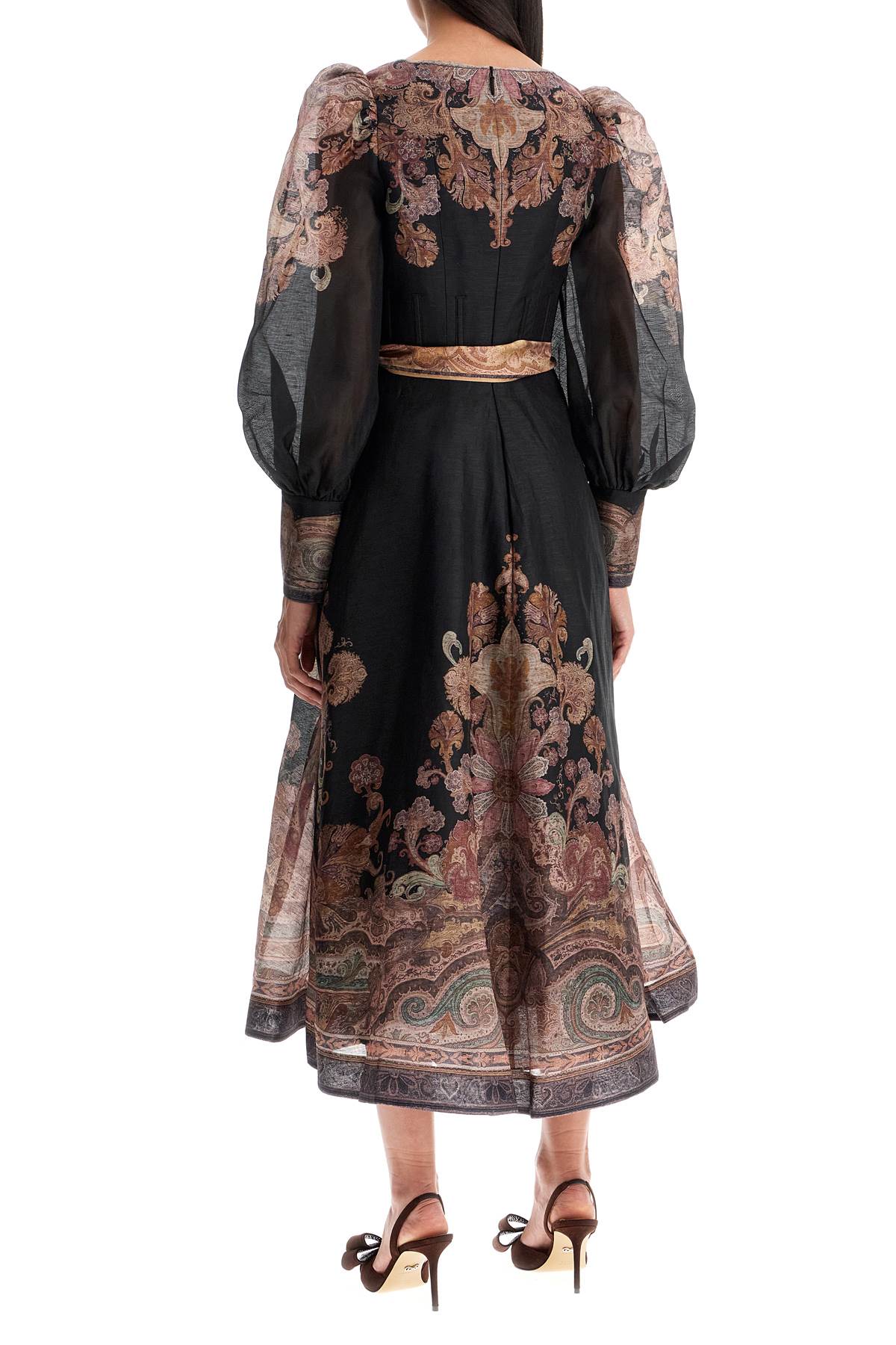 ZIMMERMANN Paisley Print Midi Dress