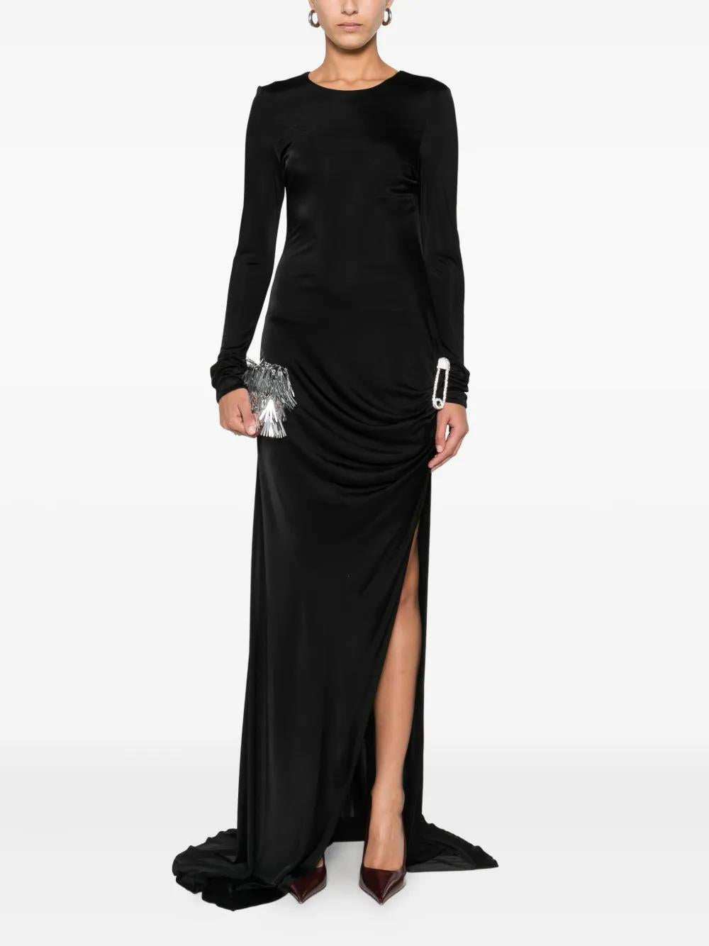 GIUSEPPE DI MORABITO Long Sleeve Draped Dress