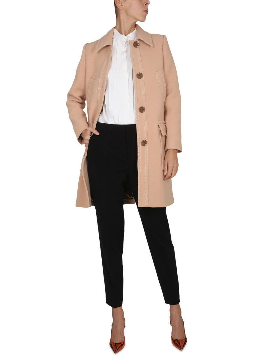 BOUTIQUE MOSCHINO Classic Virgin Wool Jacket for Women