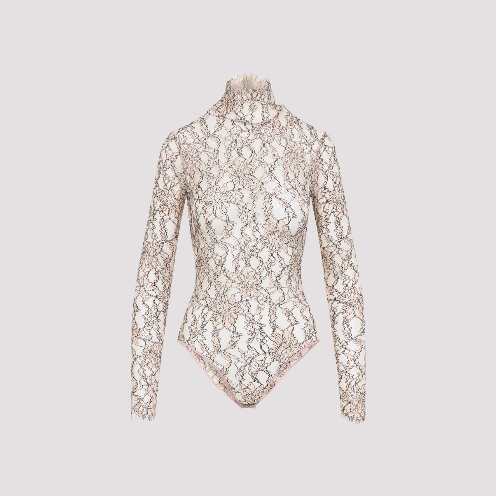 VALENTINO Rebrodé Lace Bodysuit for Men - FW25