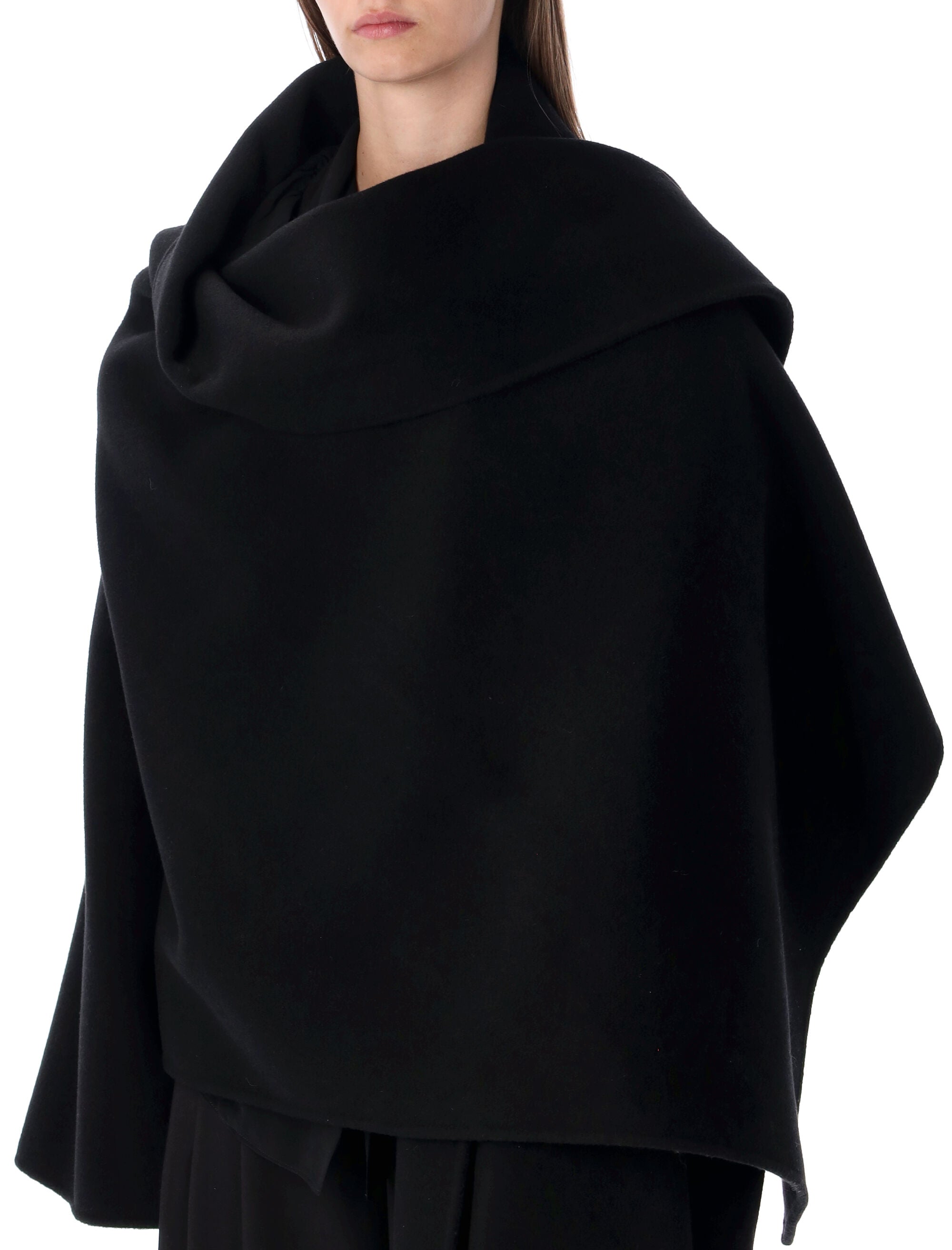 ALBERTA FERRETI Oversized Wool and Cashmere Cape for Women